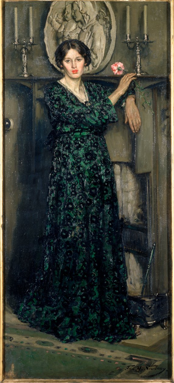 A szegfű hölgye, 1919 körül (olaj, vászon) alkotó: Francis Henry Newbery