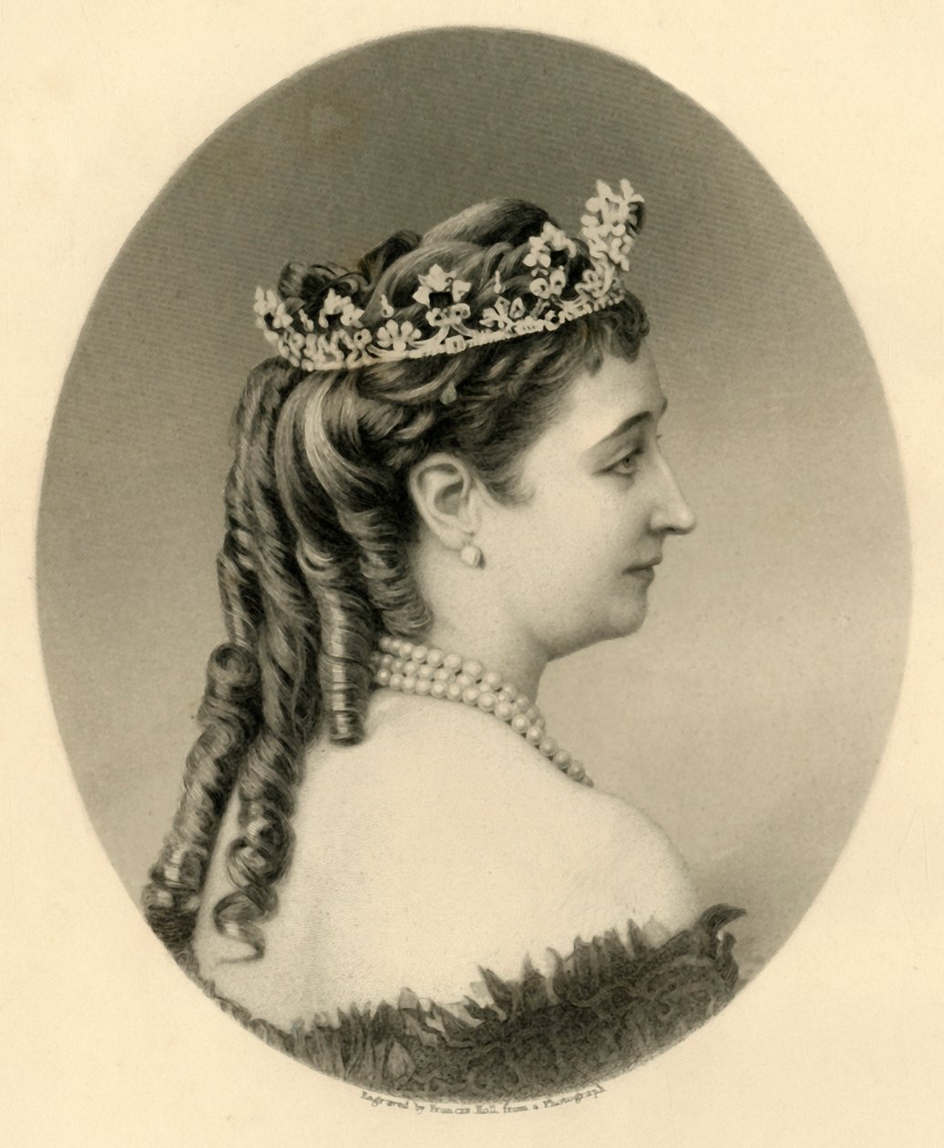 „Eugenie, Franciaország uralkodója”, 1872. alkotó: Francis Holl