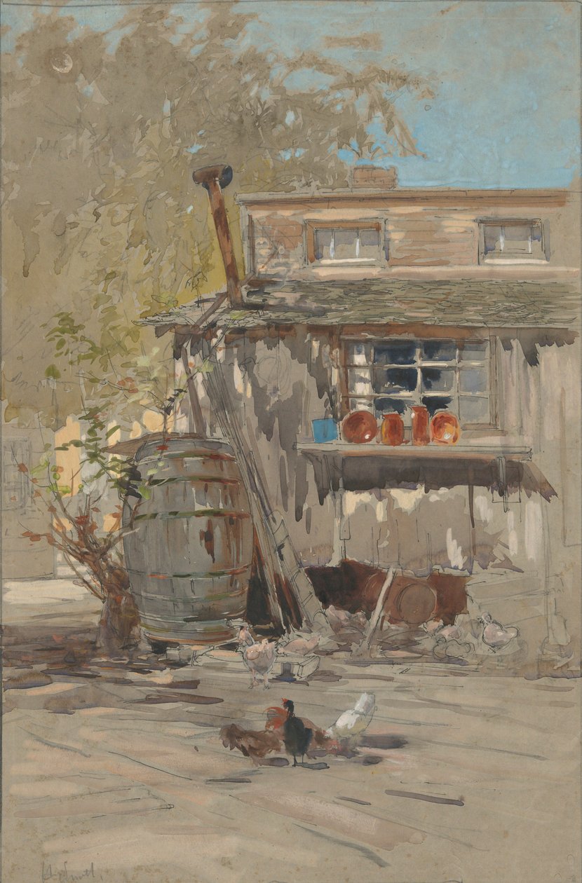 Baromfiudvar alkotó: Francis Hopkinson Smith