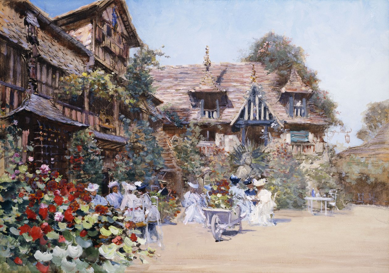 Ebéd a fogadóban, 1881 alkotó: Francis Hopkinson Smith