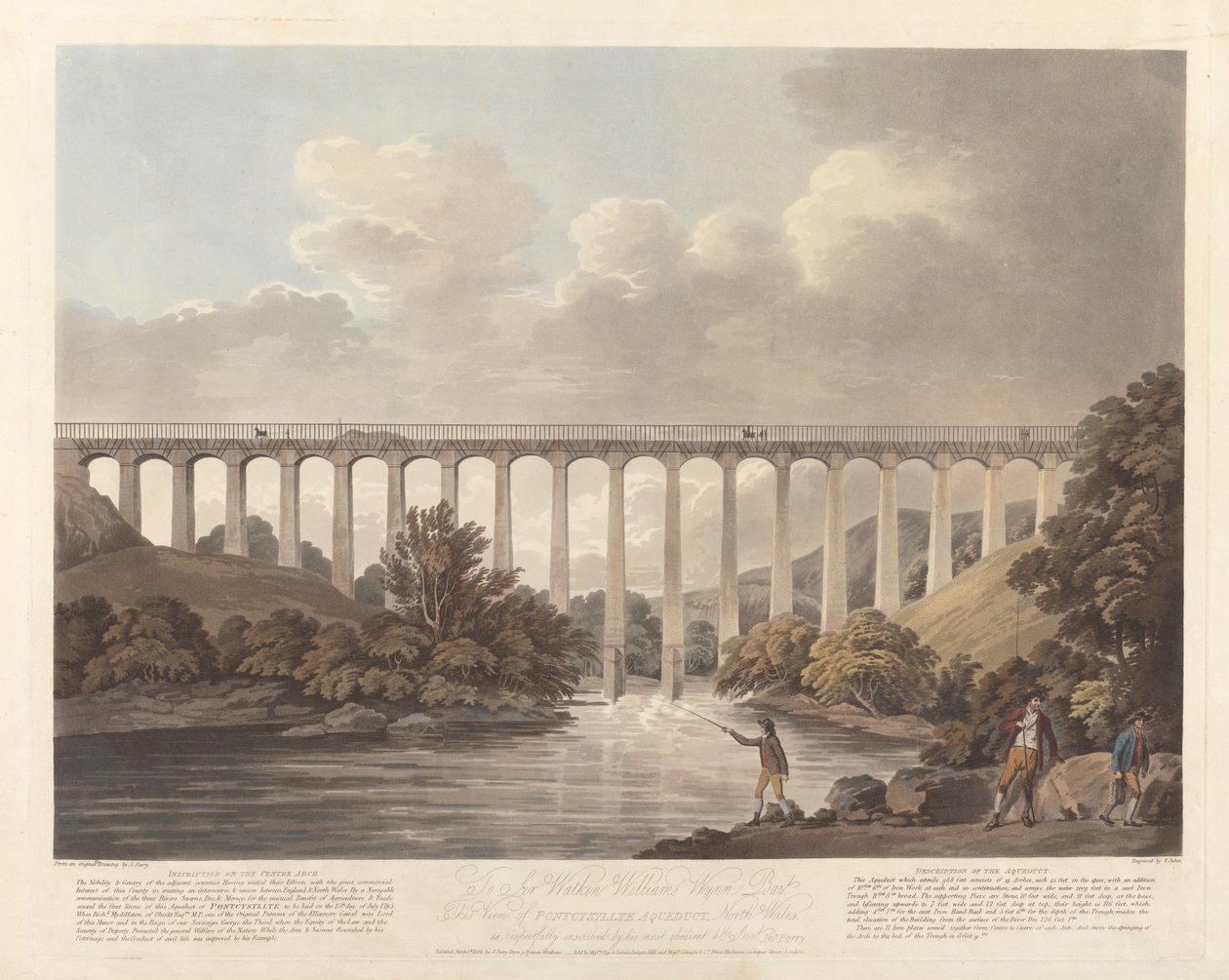 Pontcysyllte vízvezeték, Észak-Wales alkotó: Francis Jukes