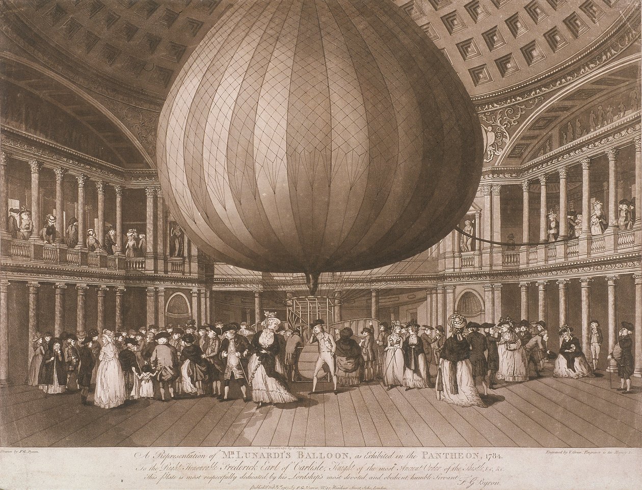 A Pantheon belseje, Oxford Street, London, 1785 alkotó: Francis Jukes