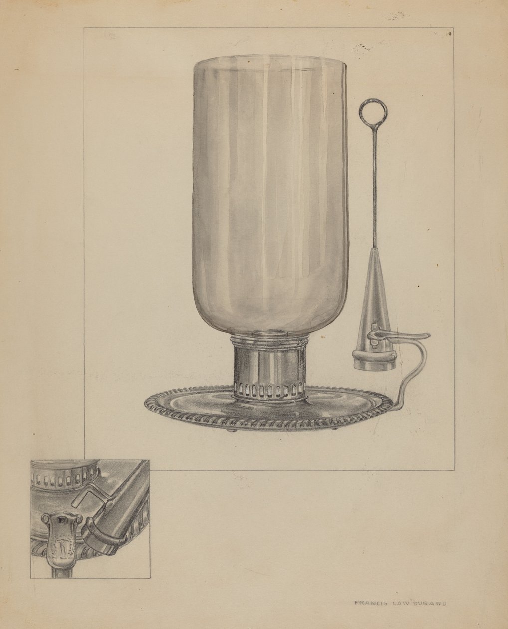 Candlestick   1223727   hu       hungarian Successfully Translated  Original: Vignet voor biografie van Gestel door Prof. W. van der Pluym Zonder titel (Gezicht op dorp Blaricum met grazende koe) Translat: Vignet voor biografie van Gestel door Prof. W. van alkotó: Francis Law Durand