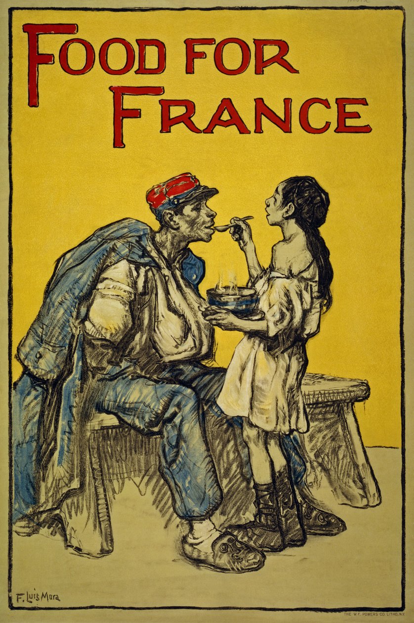 Élelmiszer Franciaország számára alkotó: Francis Luis Mora