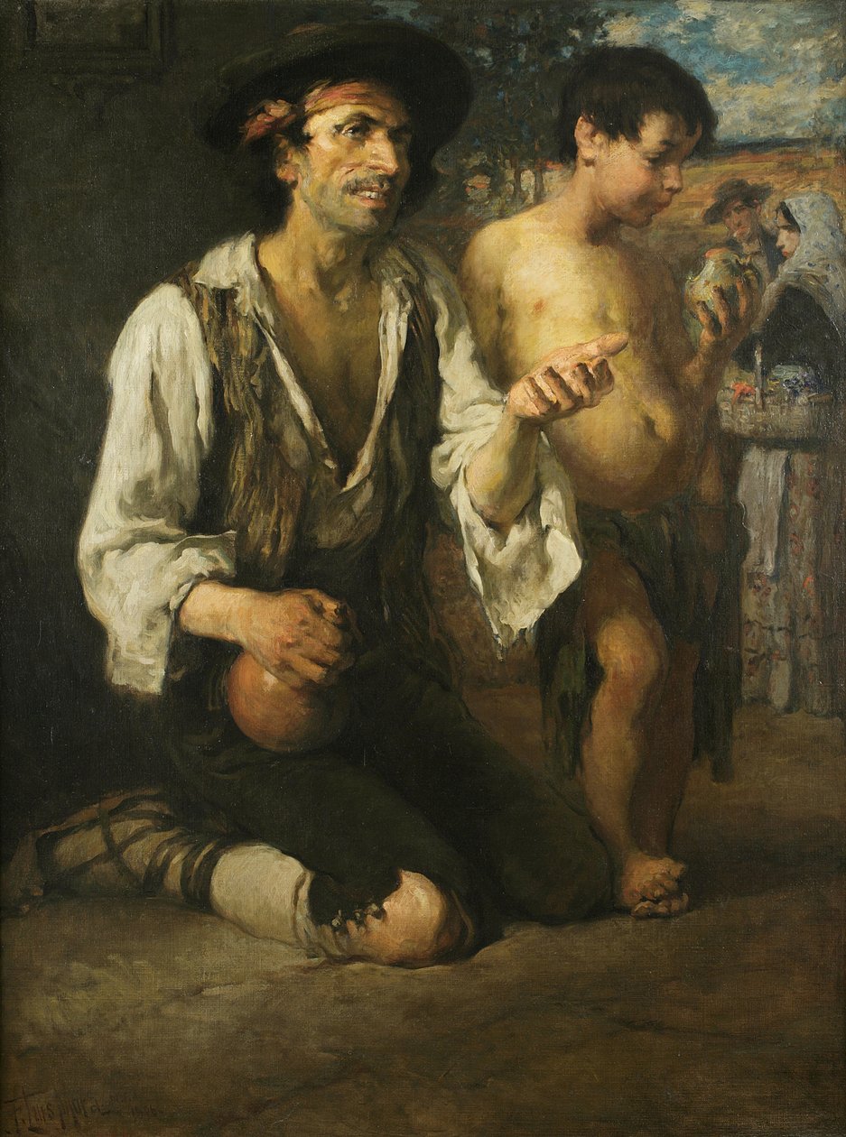 Spanyol kárászok, 1896 alkotó: Francis Luis Mora
