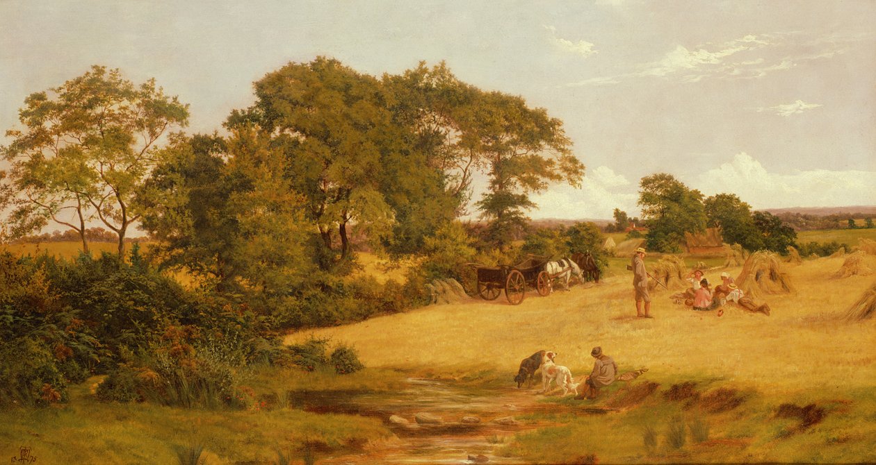 Cornfield Essexben, 1875 alkotó: Francis M. Trappes