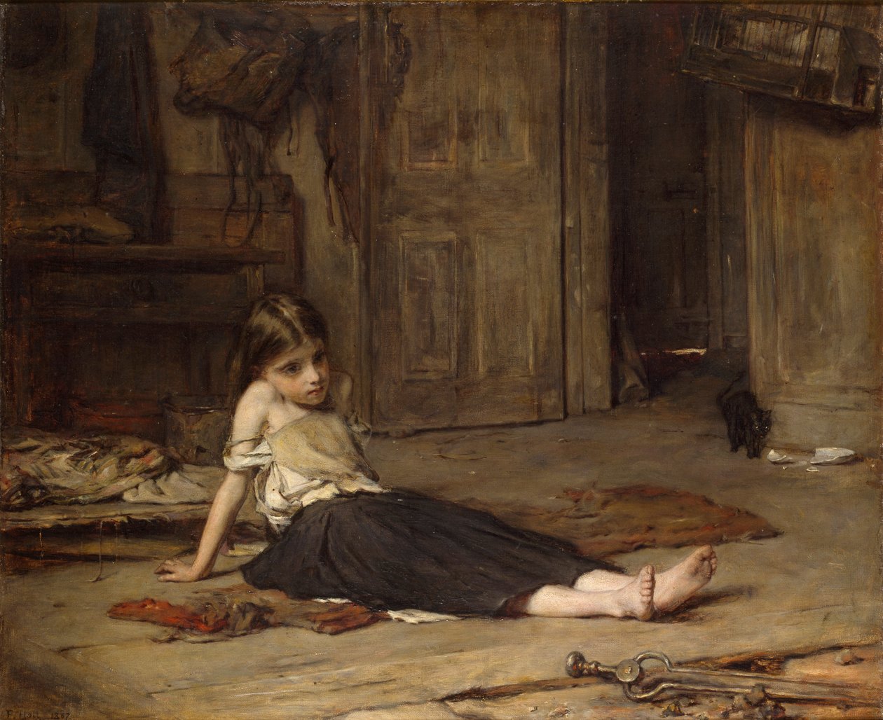 Arcok a tűzben, 1867 alkotó: Francis Montague Holl