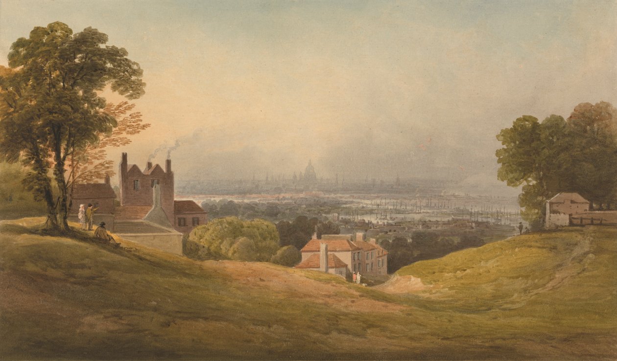 London Blackheathből alkotó: Francis Nicholson