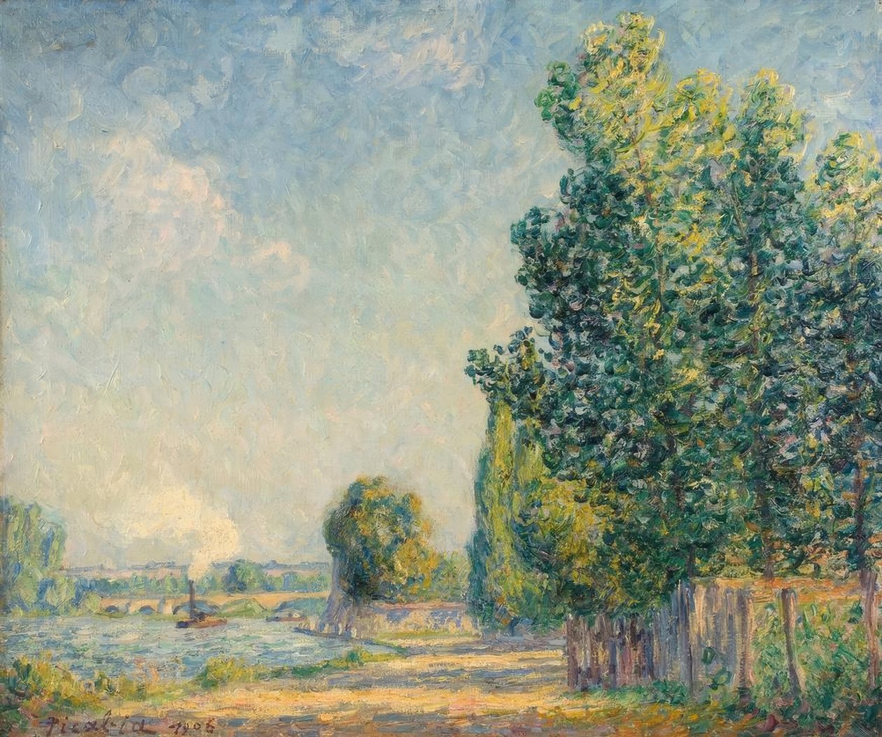 Ősz eleje, Villeneuve-sur-Yonne alkotó: Francis Picabia
