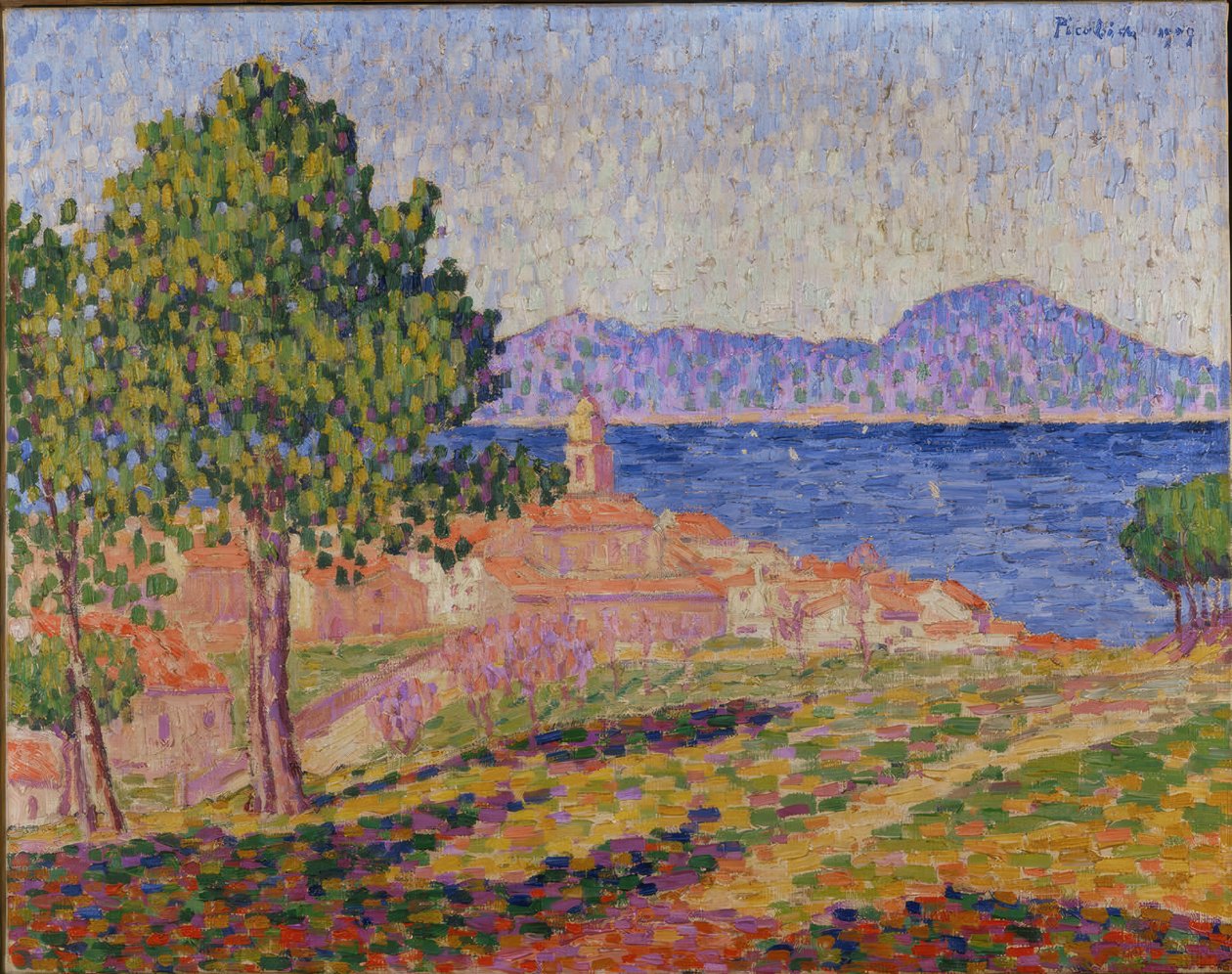 Saint-Tropez látványa a Zita- delle-ről alkotó: Francis Picabia