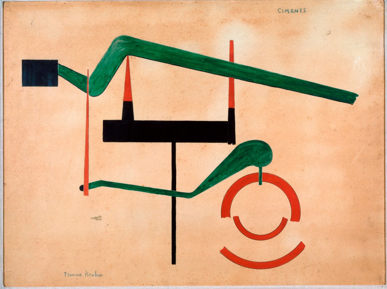 Detrempe Cements Francis Picabia (1879-1953) 1920 Dim. 55x75 cm Torino, Ippolito Simonis gyűjteménye alkotó: Francis Picabia
