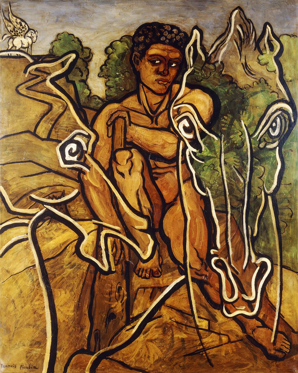 Hercules és lovai; Hercule et ses Coursiers (Herkules és lovai) alkotó: Francis Picabia
