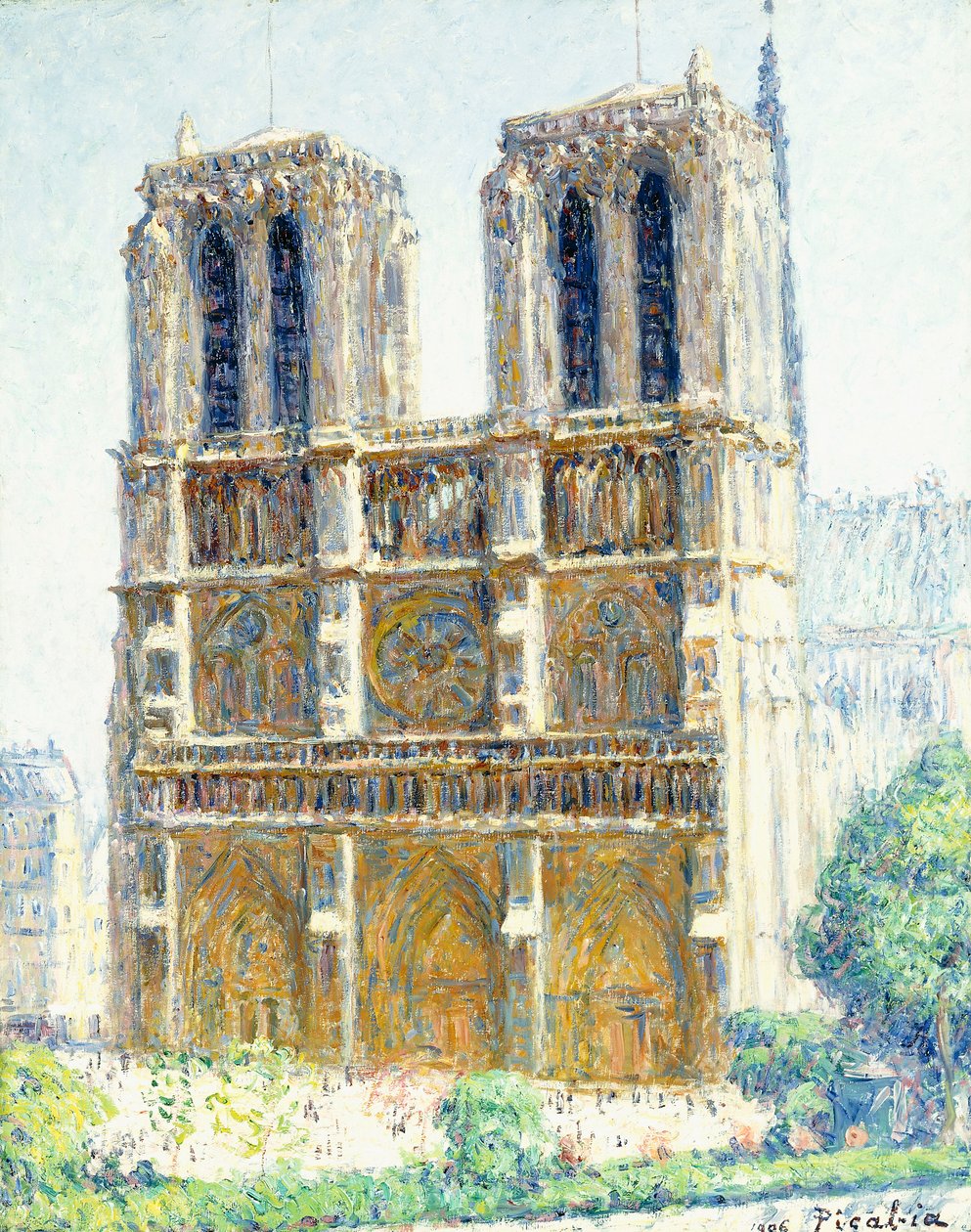 Notre Dame, napfény hatás alkotó: Francis Picabia