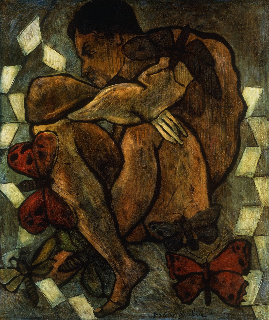 Meztelen férfi pillangókkal; Homme nu aux Papillons alkotó: Francis Picabia