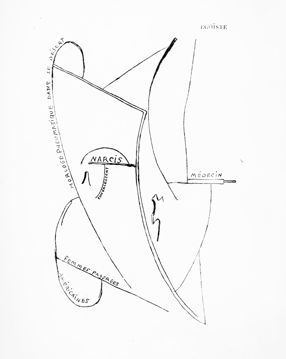 Poemes et Dessins de la Fille nee sans Mere, no.19, kiadó: Imprimeries Reunies, Lausanne. alkotó: Francis Picabia