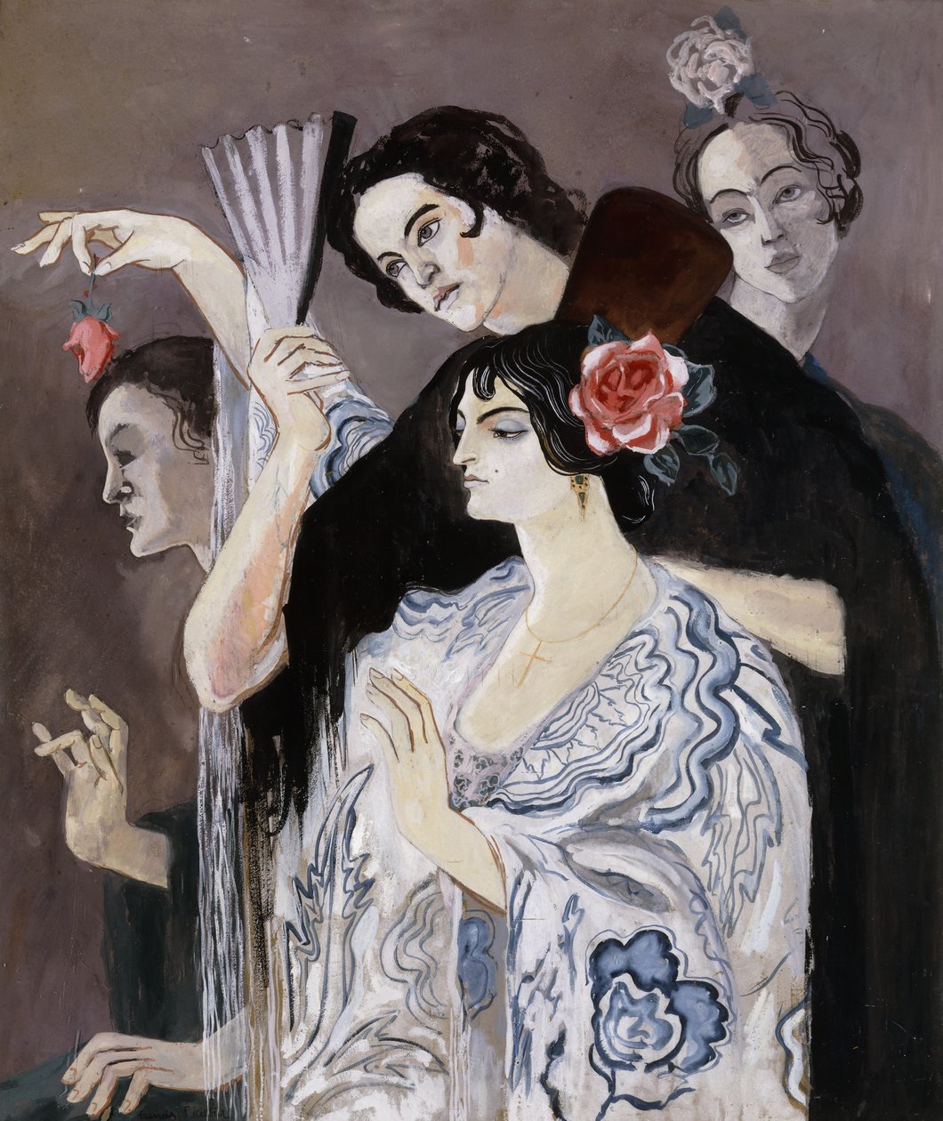 Spanyol nők; Femmes Espagnoles, 1924-25 körül (gouache, tábla) alkotó: Francis Picabia