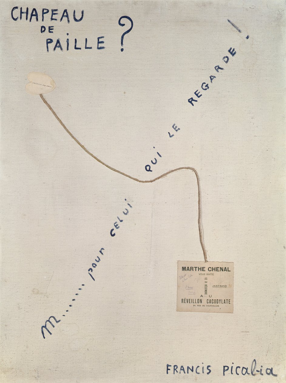 Szalmakalap alkotó: Francis Picabia