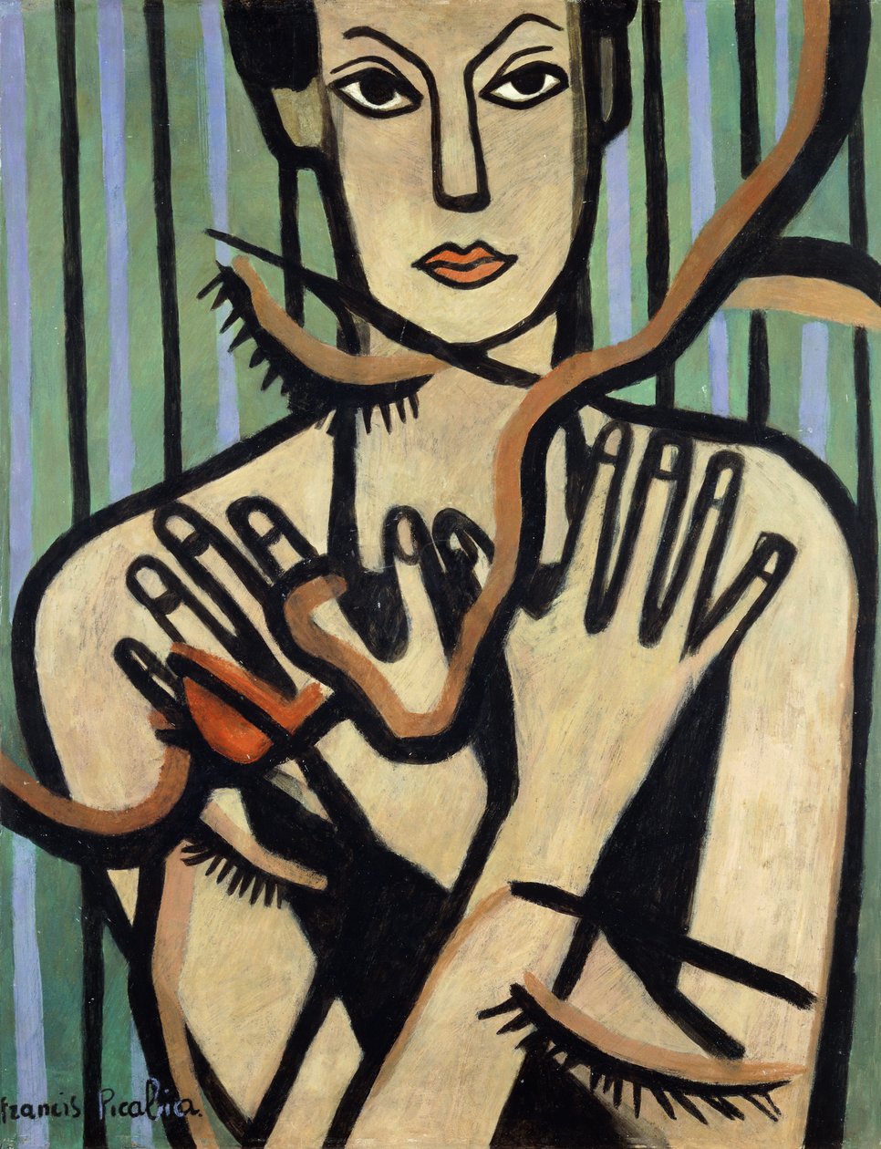 Tíz ujj; Les dix Doigts, 1929-1931 körüli (olaj, tábla) alkotó: Francis Picabia