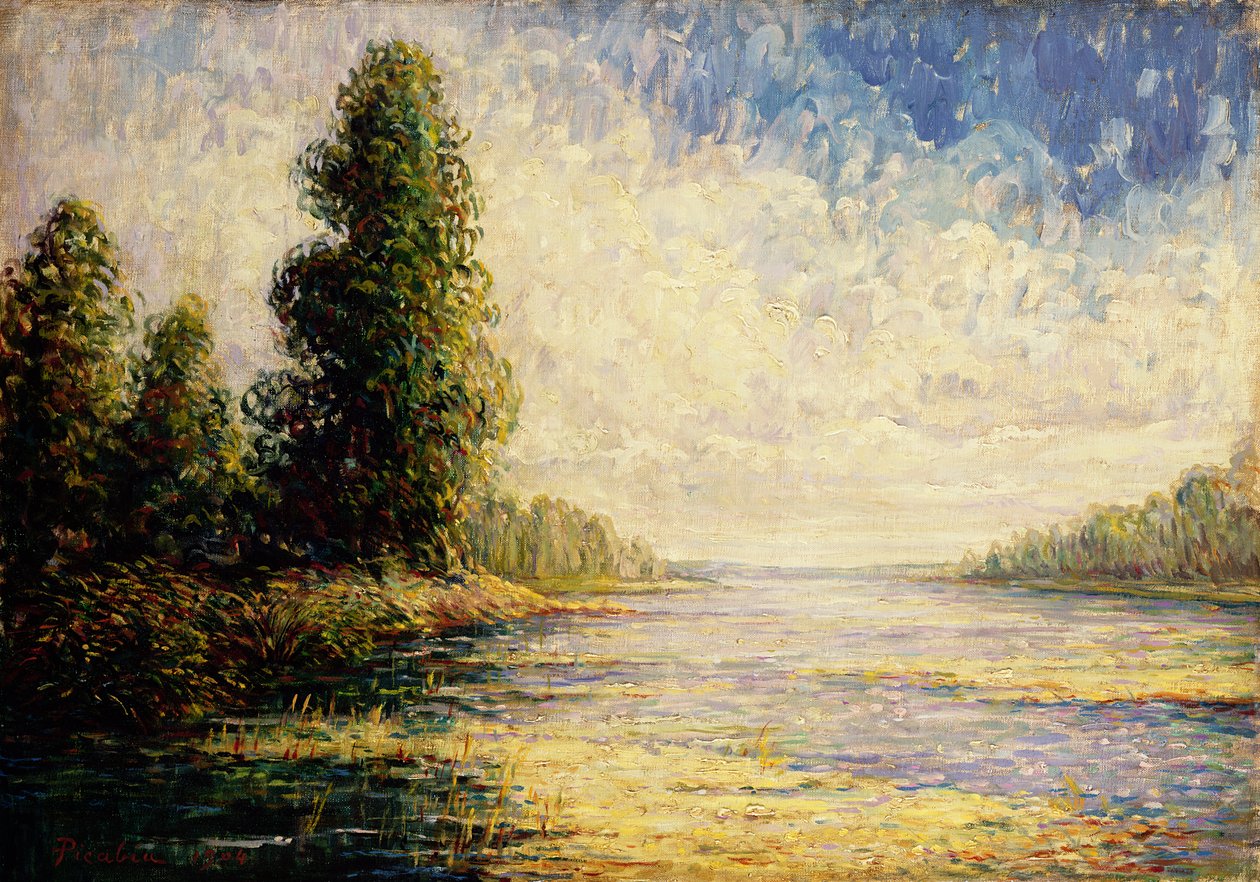 A Loire a reggeli napsütésben alkotó: Francis Picabia