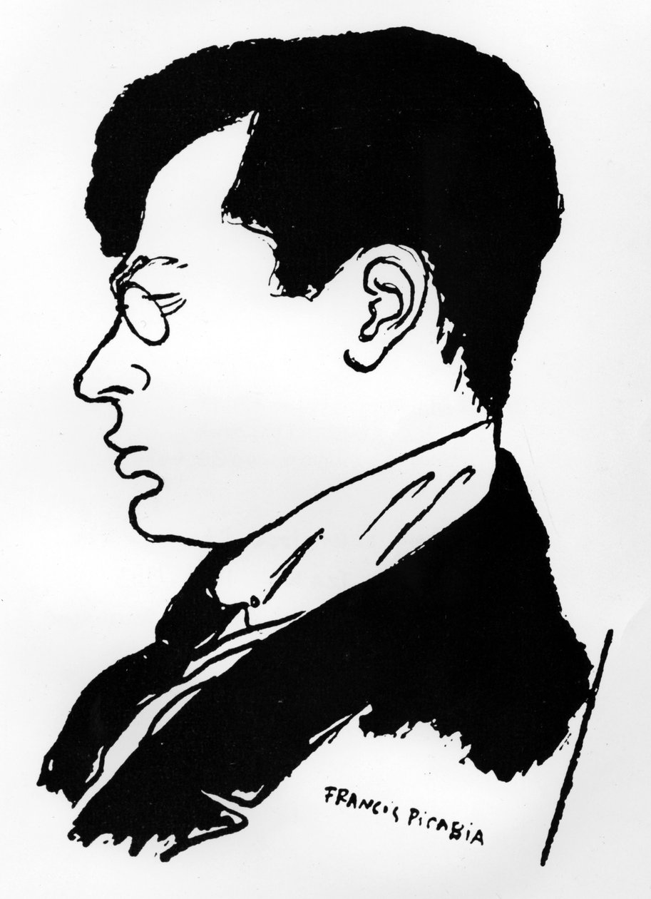 Tristan Tzara (litográfia) alkotó: Francis Picabia