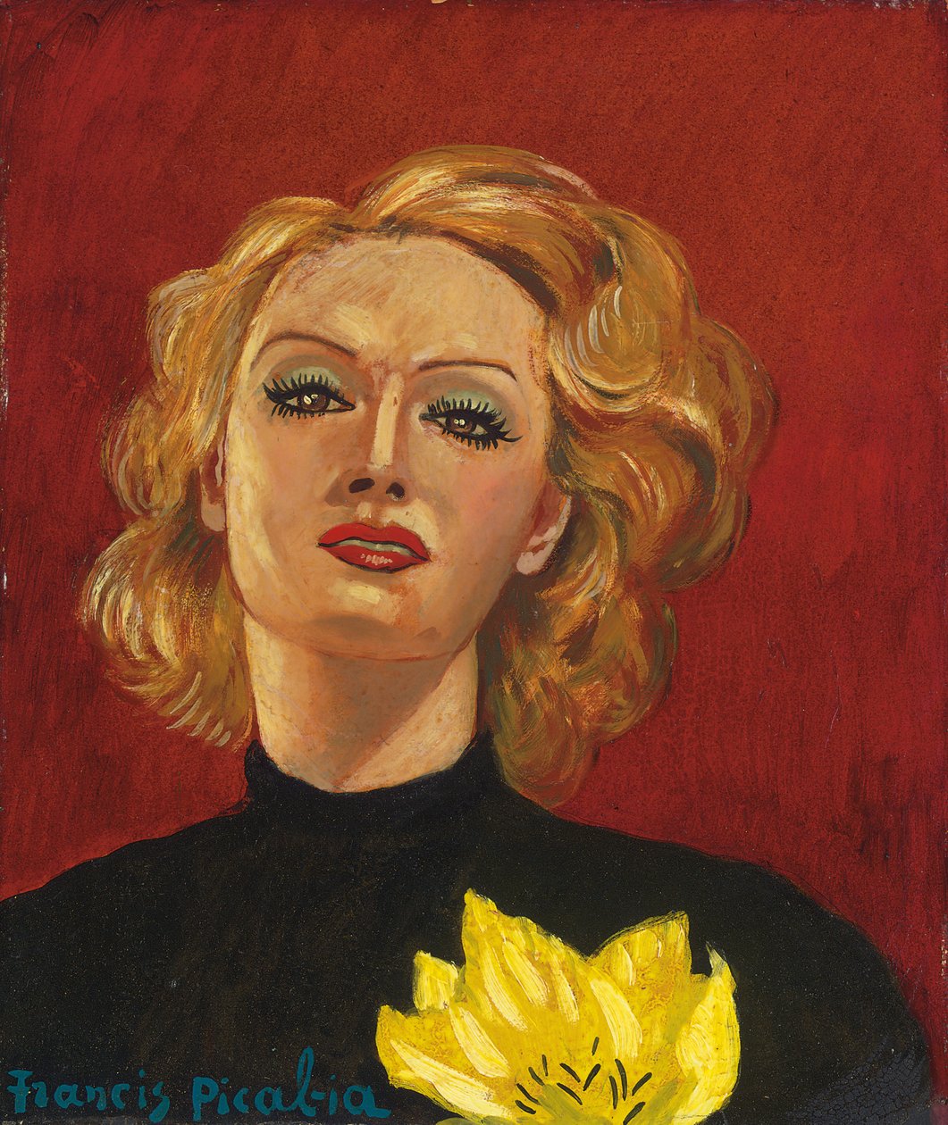 Nő sárga virággal, 1941-2. körüli (olaj, tábla) alkotó: Francis Picabia