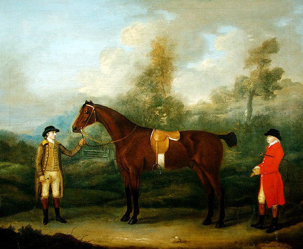 Vadász a lovával és a vőlegényével alkotó: Francis Sartorius