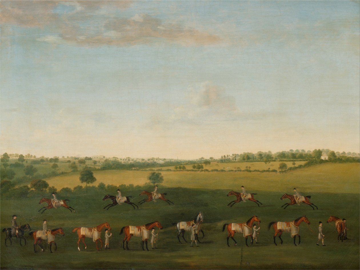 Sir Charles Warre Malet versenylovak sorozata edzés közben alkotó: Francis Sartorius
