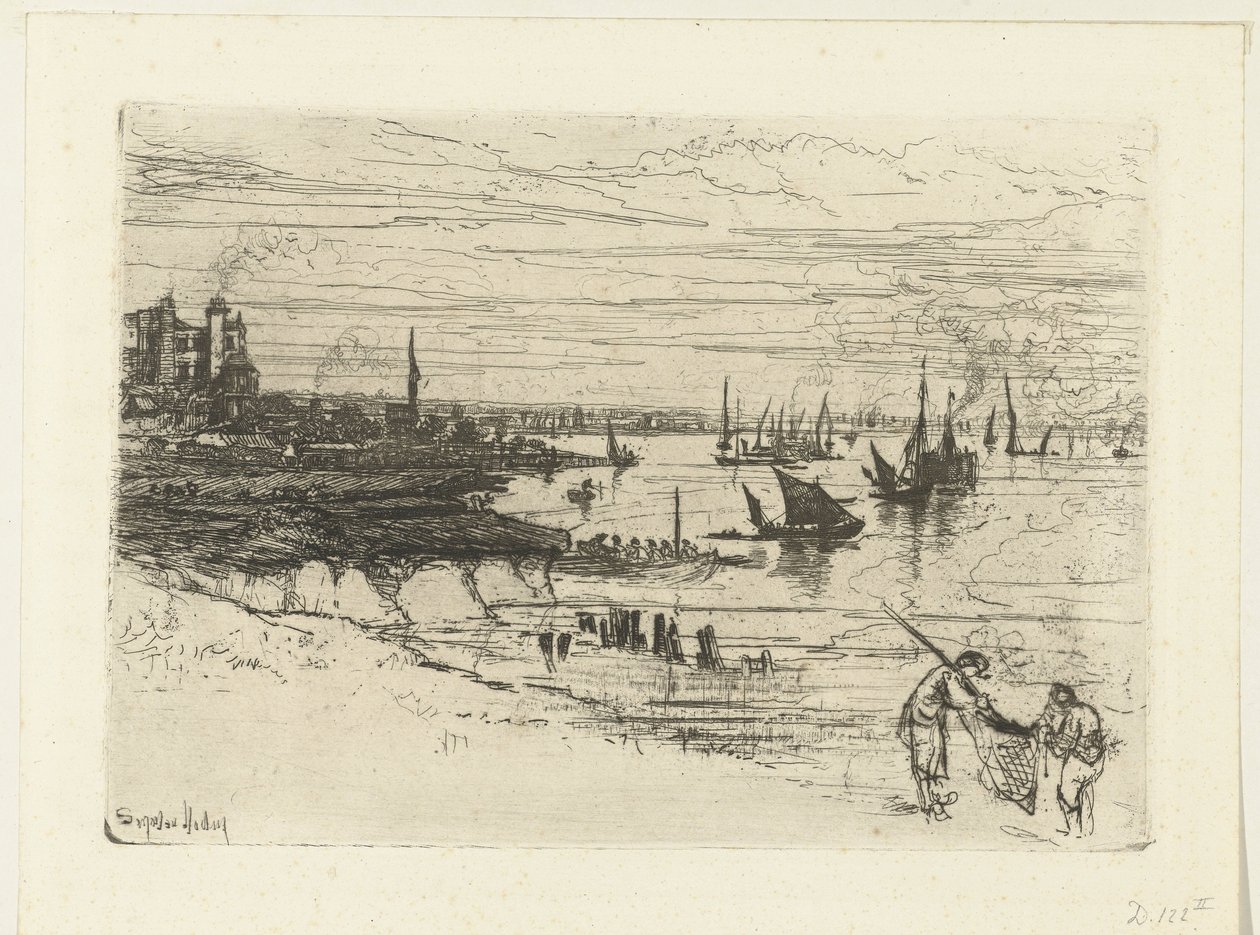 Fogadó a Temzén A fogadó, Purfleet alkotó: Francis Seymour Haden (Sir) (signed by artist)