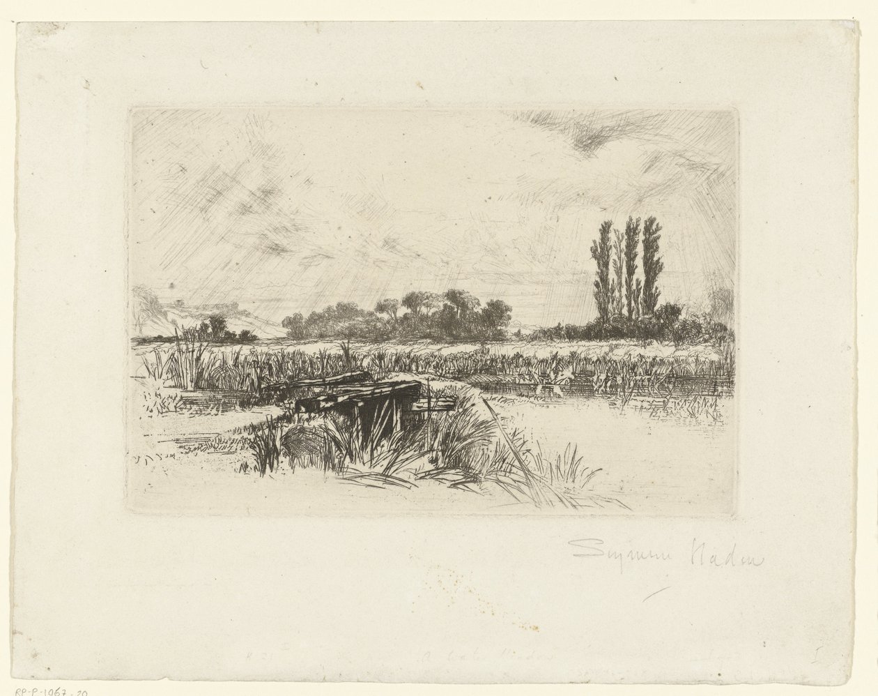 ártér Vízi rét alkotó: Francis Seymour Haden (Sir) (signed by artist)