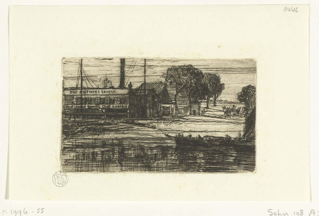 West London Rowing Club A Feathers Taverna alkotó: Francis Seymour Haden (Sir) (signed by artist)