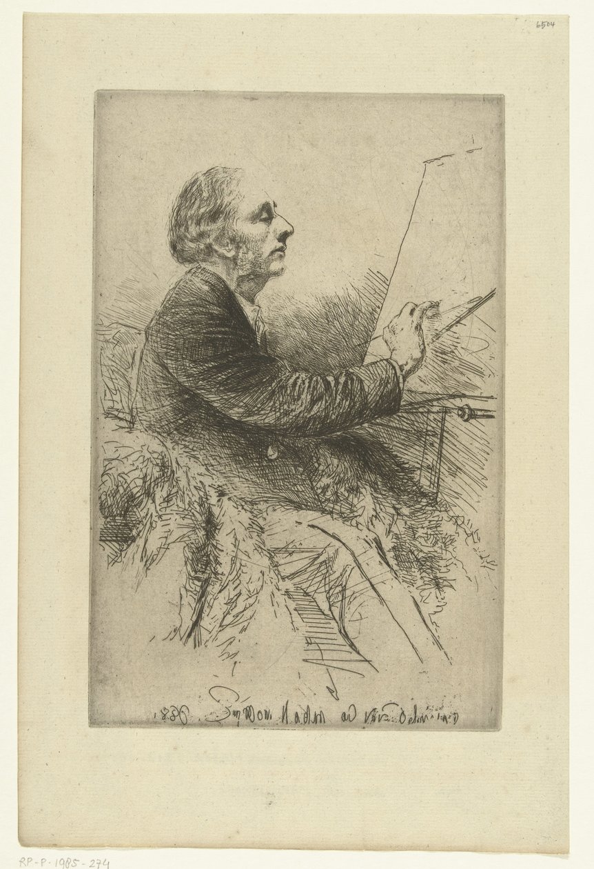 Francis Seymour-Haden önarcképe Francis Seymour Haden portréja, sz. 4 (festés közben) alkotó: Francis Seymour Haden (Sir) (signed by artist)