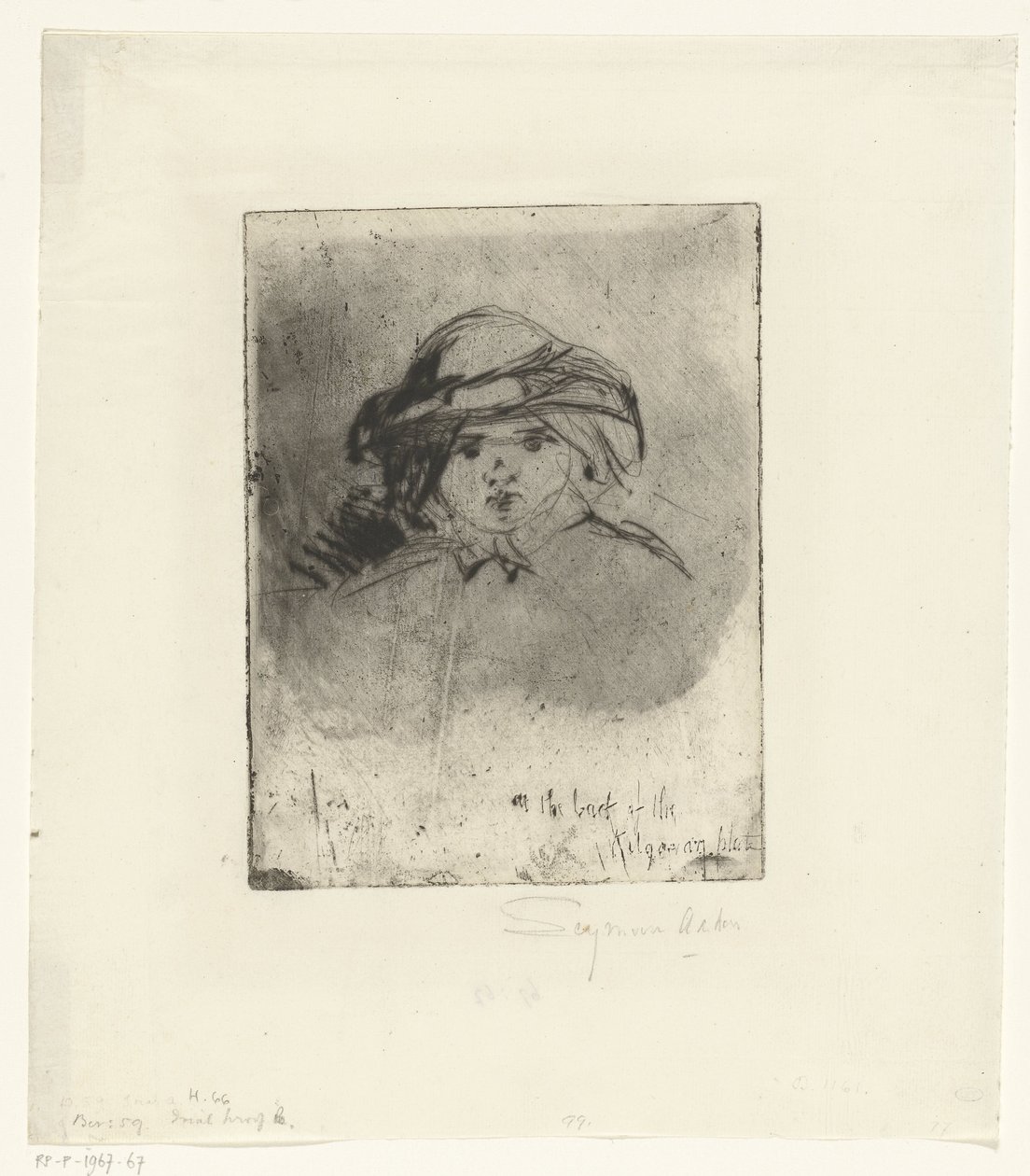 Egy lány feje Egy gyermek feje alkotó: Francis Seymour Haden (Sir)