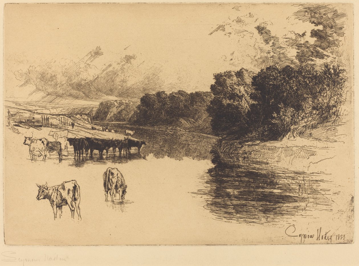 Egy Lancashire folyó alkotó: Francis Seymour Haden