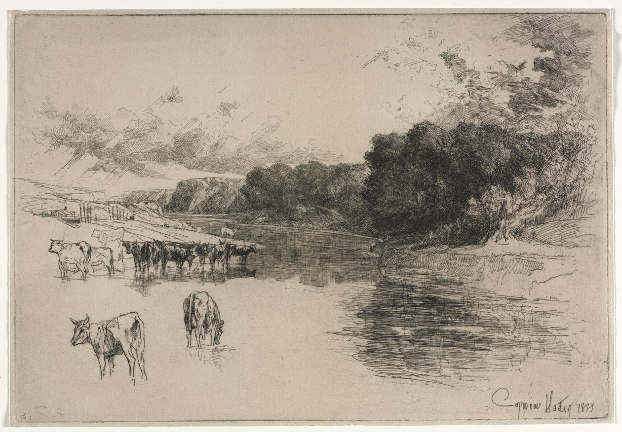 Egy Lancashire folyó alkotó: Francis Seymour Haden