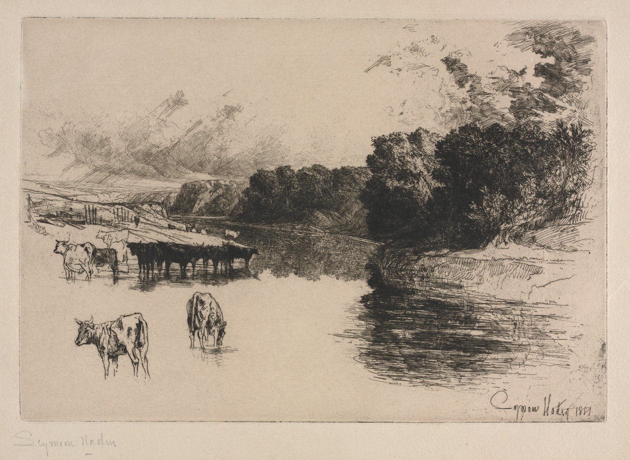 Egy Lancashire folyó alkotó: Francis Seymour Haden