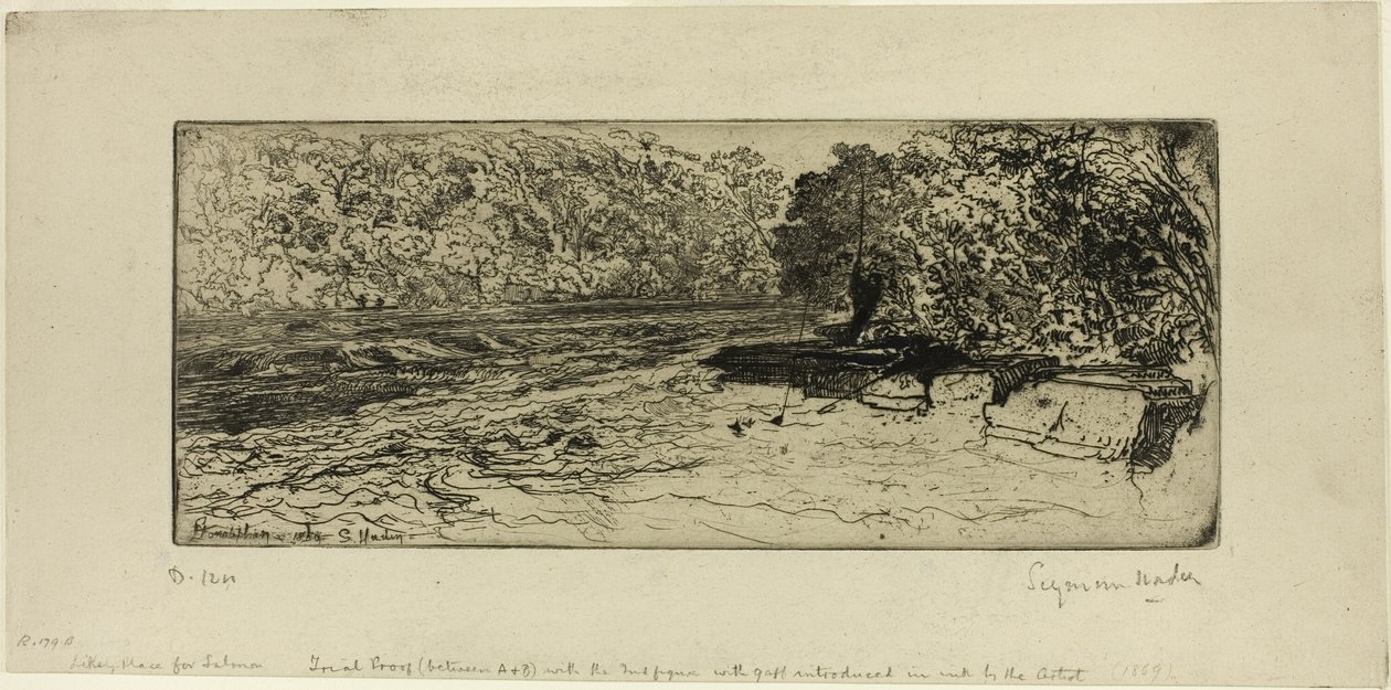 Valószínű hely egy lazac számára alkotó: Francis Seymour Haden