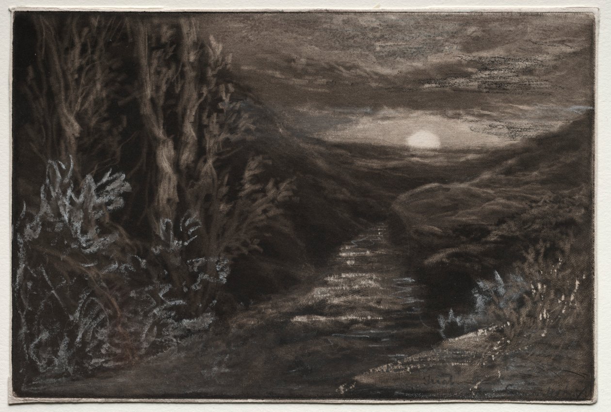 Egy Moorland-patak. alkotó: Francis Seymour Haden
