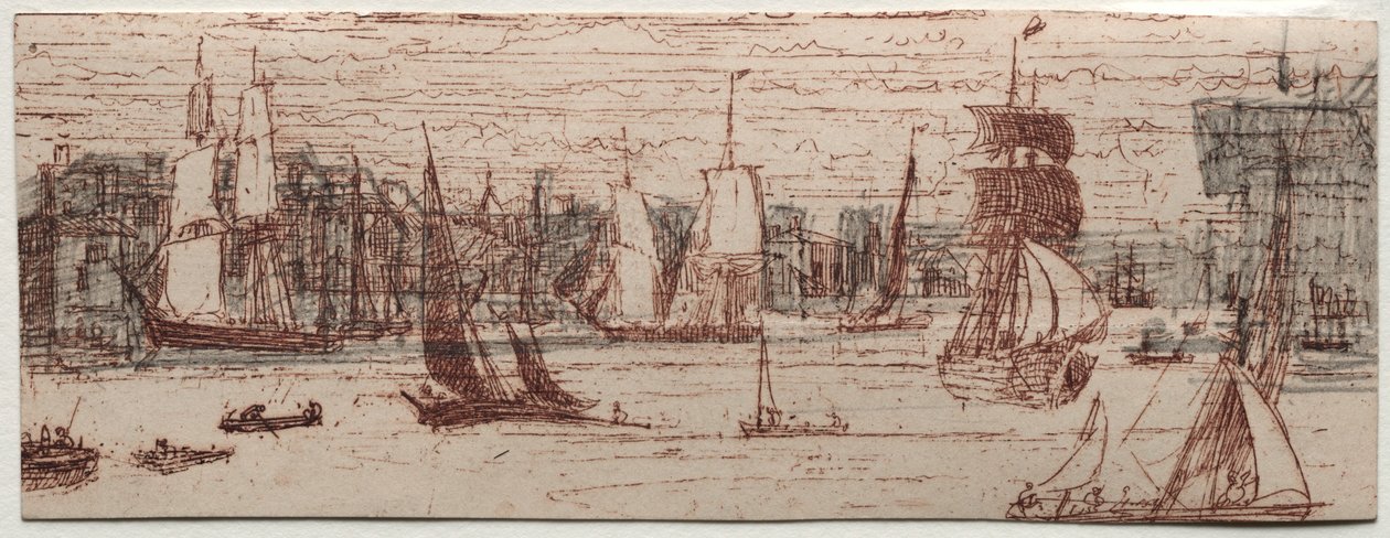 Vázlat Greenwichről. alkotó: Francis Seymour Haden