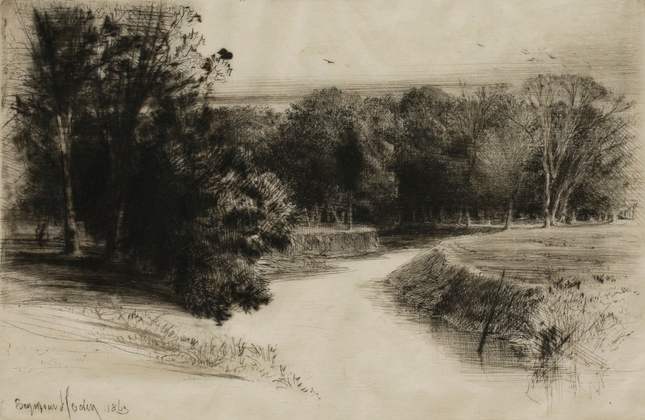 Naplemente Írországban alkotó: Francis Seymour Haden