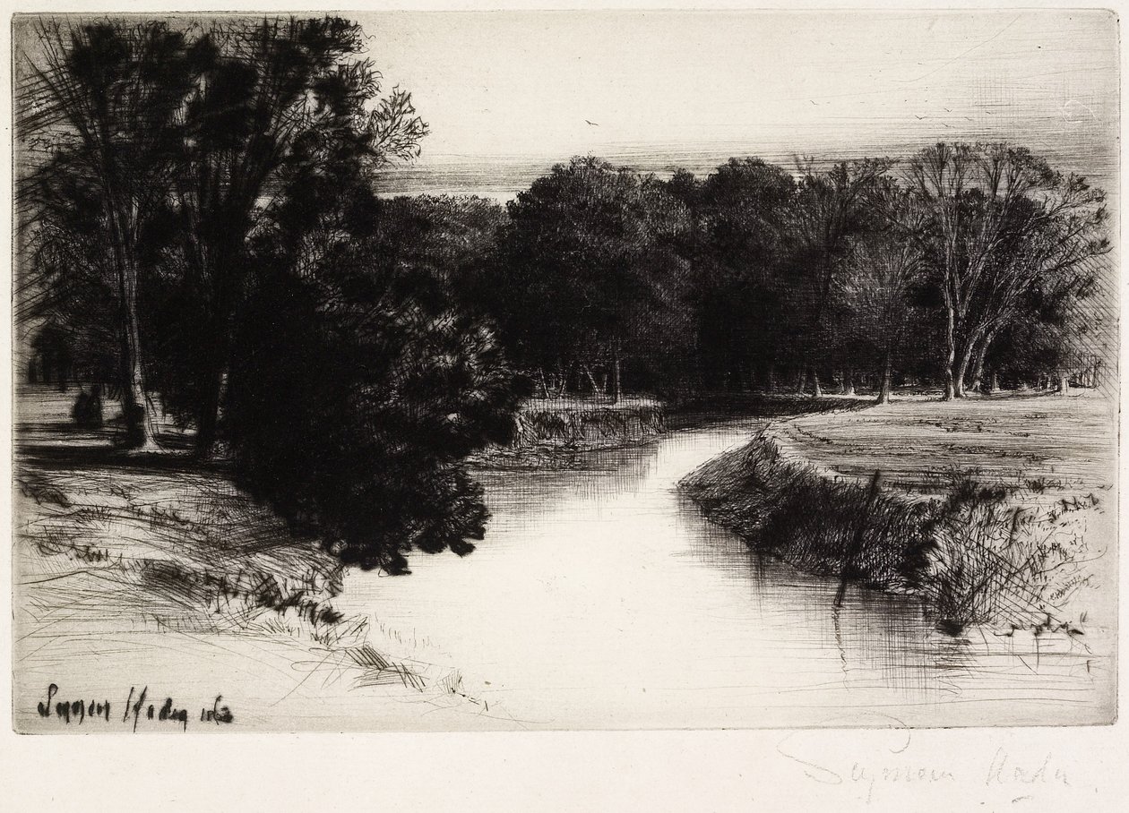 Naplemente Írországban, 1863 alkotó: Francis Seymour Haden