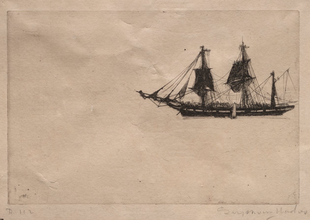 Kéregfelújítás, 1865. alkotó: Francis Seymour Haden