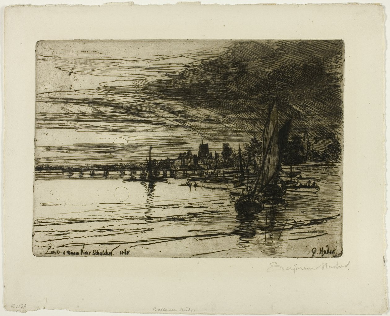 Battersea híd alkotó: Francis Seymour Haden