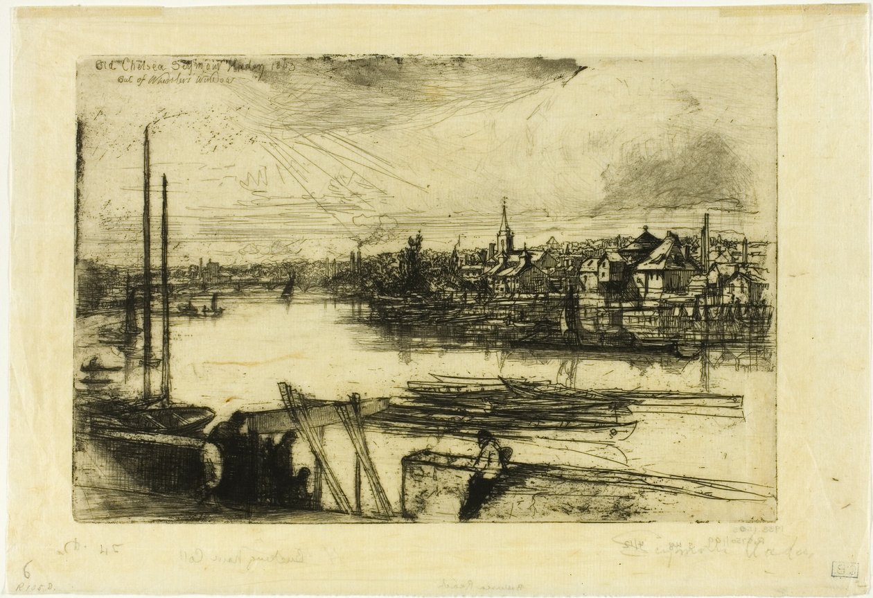 Battersea Reach alkotó: Francis Seymour Haden