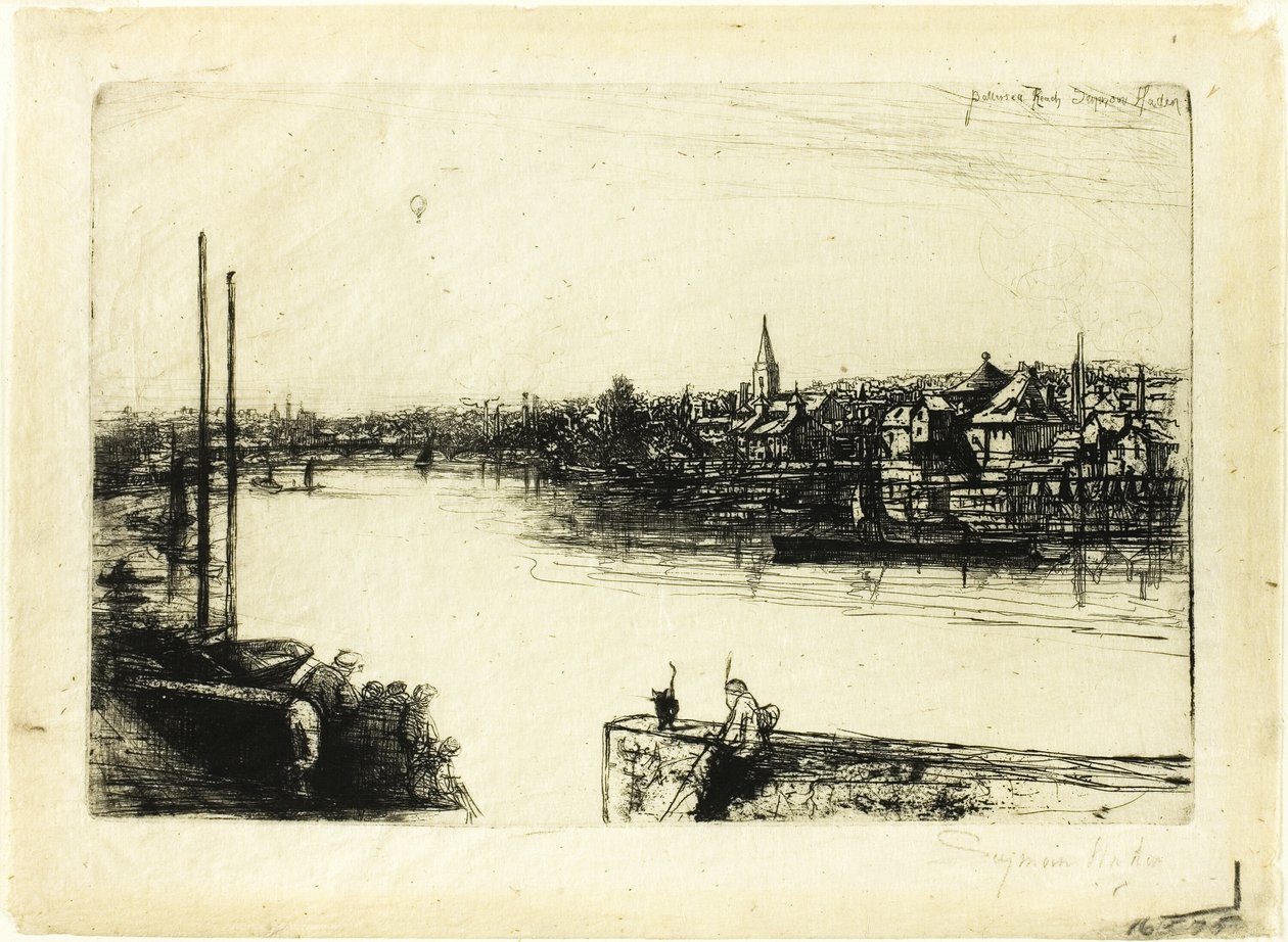 Battersea Reach alkotó: Francis Seymour Haden
