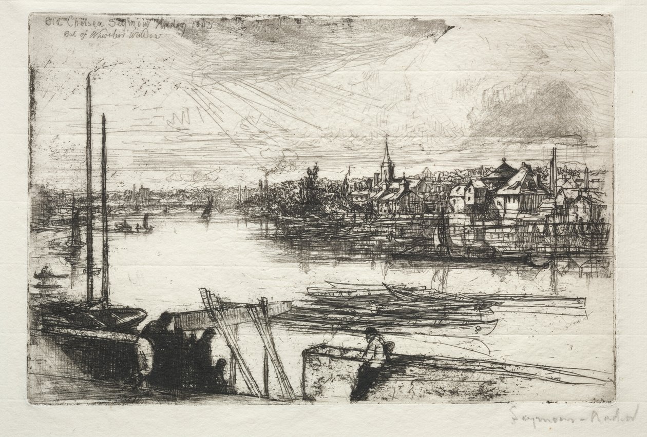 Battersea Reach alkotó: Francis Seymour Haden