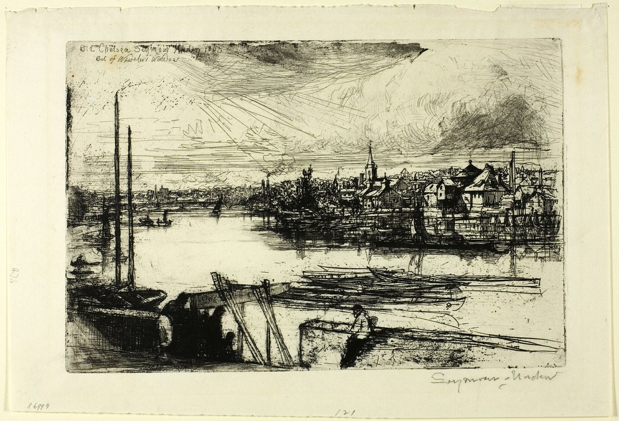 Battersea Reach alkotó: Francis Seymour Haden