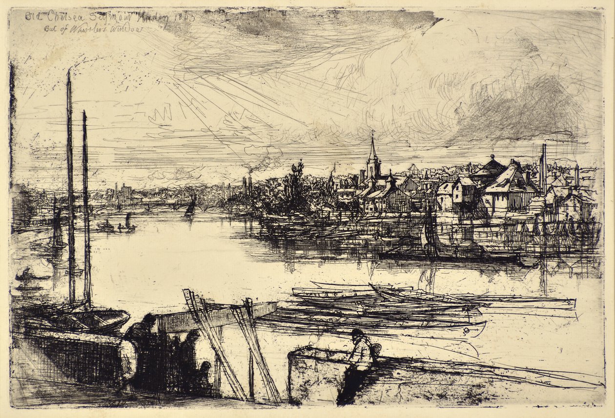 Battersea Reach alkotó: Francis Seymour Haden