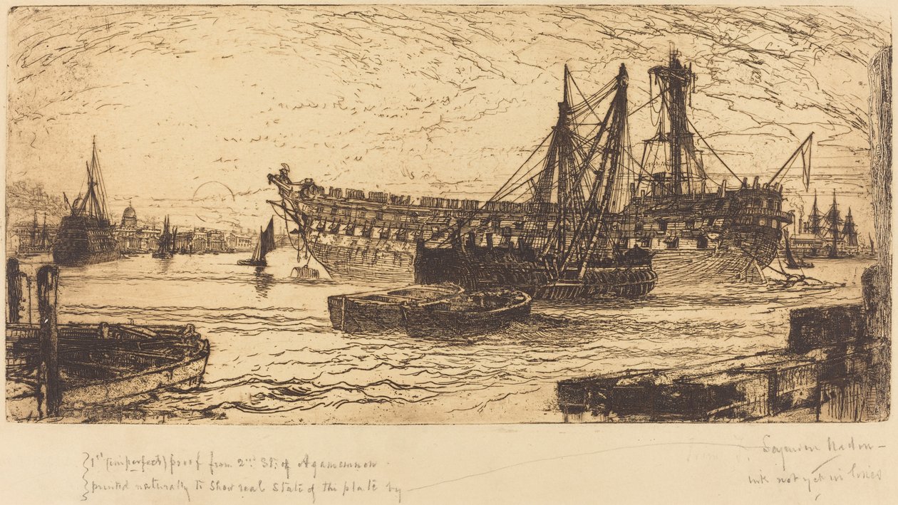 Az Agamemnon szakítása alkotó: Francis Seymour Haden