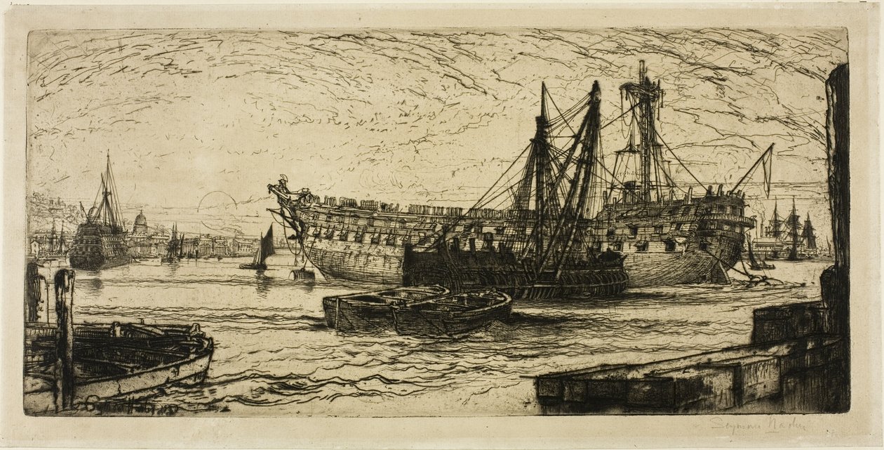 Az Agamemnon szakítása, I. sz alkotó: Francis Seymour Haden