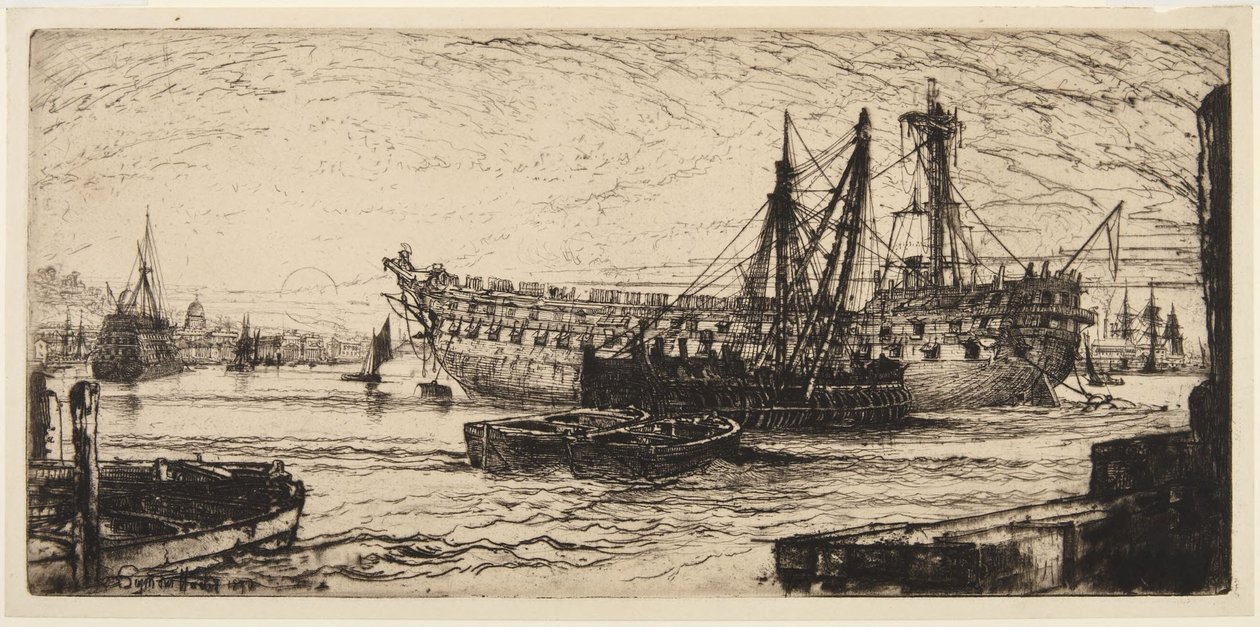Az „Agamemnon” szétbontása alkotó: Francis Seymour Haden